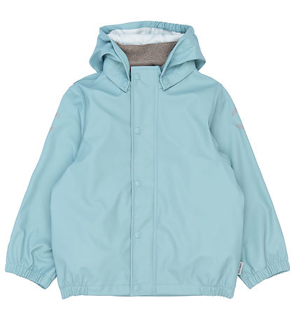 Mikk-Line Regntøj m. Seler - PU - Stone Blue