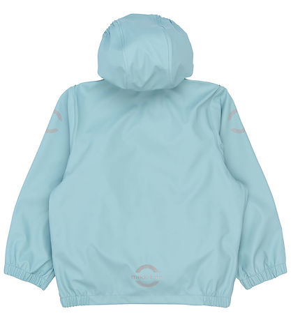 Mikk-Line Regntøj m. Seler - PU - Stone Blue
