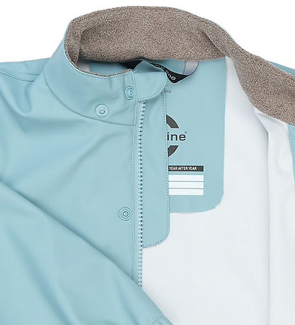 Mikk-Line Regntøj m. Seler - PU - Stone Blue