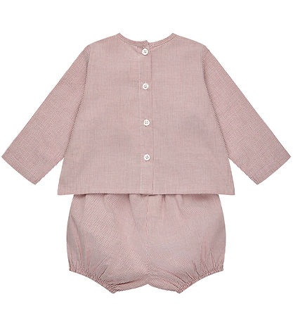 Lalaby Shortssæt - Wanda - Berry Stripe