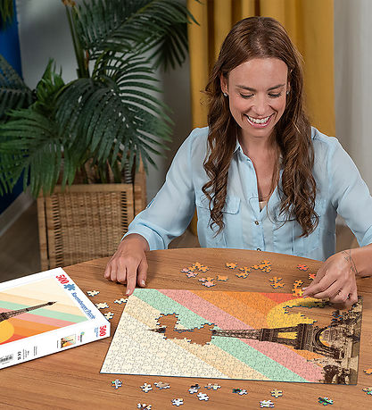 Ravensburger Puslespil - 500 Brikker - Paris Rainbow