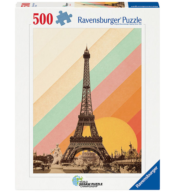 Ravensburger Puslespil - 500 Brikker - Paris Rainbow