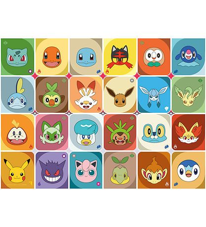 Ravensburger Puslespil - 100 Brikker XXL - Pokémon Faces