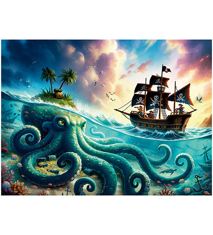 Ravensburger Puslespil - 100 Brikker XXL - Pirate Treasure
