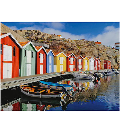 Ravensburger Puslespil - 100 XL Brikker - Colorful Houses in Swe