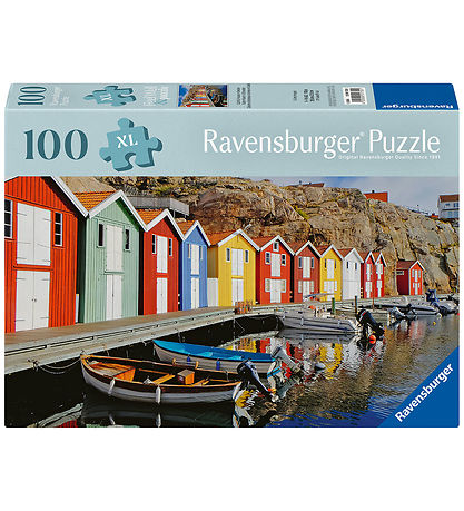 Ravensburger Puslespil - 100 XL Brikker - Colorful Houses in Swe