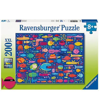 Ravensburger Puslespil - 200 Brikker XXL - Funny Fish Friends
