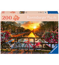 Ravensburger Puslespil - 200 XL Brikker - Sunset in Amsterdam