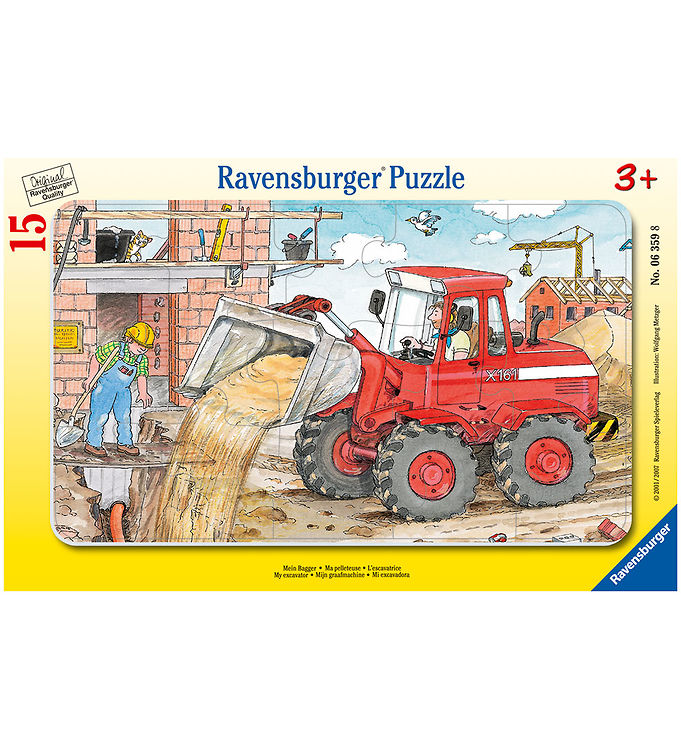 Ravensburger Puslespil - 15 Brikker - My excavator