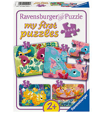 Ravensburger Puslespil - 2/4/6/8 Brikker - Sweet Dinos