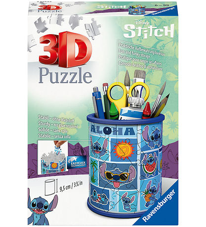 Ravensburger 3D Puslespil - 54 Brikker - Pencil Cup Disney Stitc