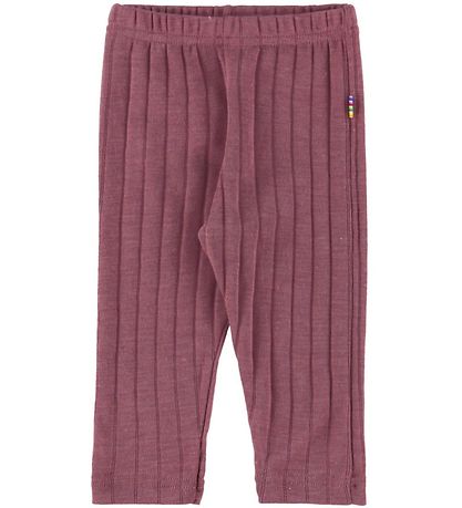 Joha Leggings - Uld/Silke - Rib - Lyng