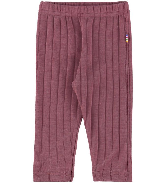 Joha Leggings - Uld/Silke - Rib - Lyng