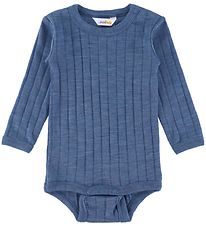 Joha Body l/æ - Uld/Silke - Rib - Blå