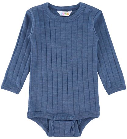 Joha Body l/æ - Uld/Silke - Rib - Blå