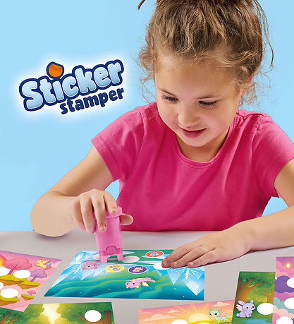 SES Creative - Stempel med klistermærker - Fantasidyr