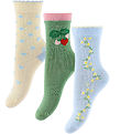 Minipop Socks - Rib - Bamboo - 3-Pack - Clear Sky