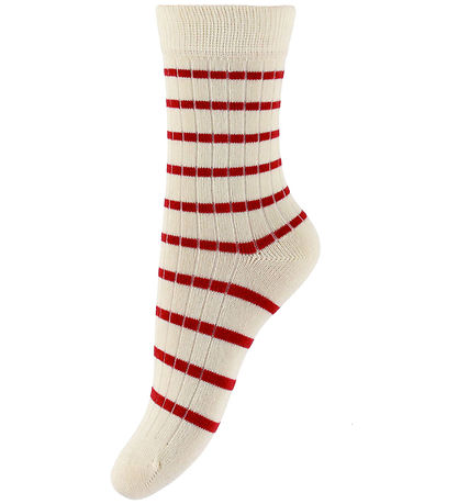 Minipop Strømper - Rib - Bambus - Noos - 3-pak - Chili Pepper