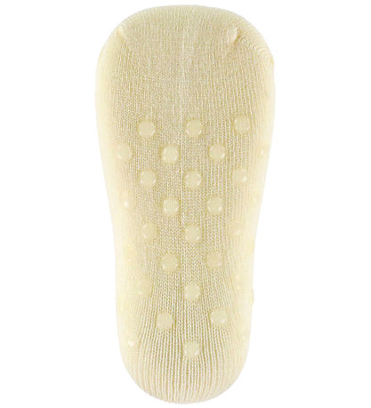 Minipop Skridsikre Strømper - Bambus - Off White
