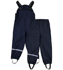 Mikk-Line Regenbroek m. Bretellen - PU - Blue Nights