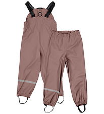 Mikk-Line Regenbroek m. Bretellen - PU - Burlwood