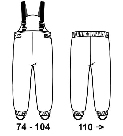 Mikk-Line Regnbukser m. Seler - PU - Burlwood