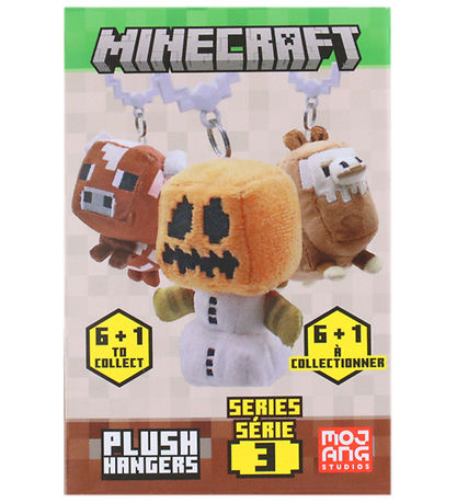 Minecraft Bamse - Nøglering - 9 cm - Asst.