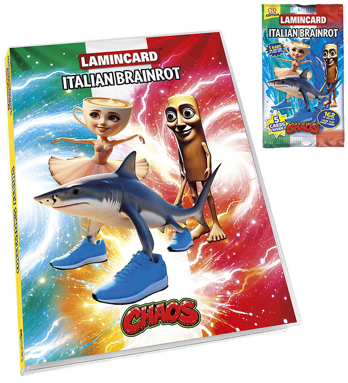 Samlekort mappe Italian Brainrot + booster pakke wave 3