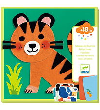 Djeco Creation Set - Collage Felt - Cute Animals