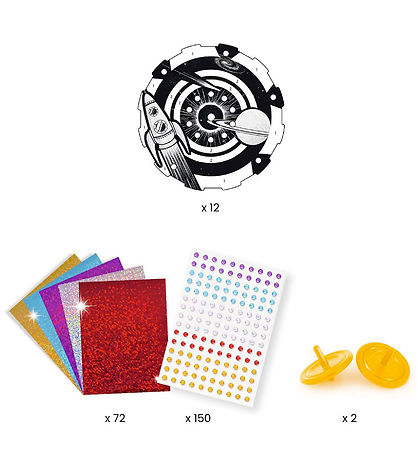 Djeco 공예 세트 - 직접 만들어 보세요 - 팽이 - 로켓