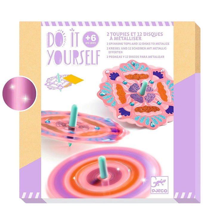 Djeco Kreasæt - Do It Yourself - Snurretoppe - Blomster