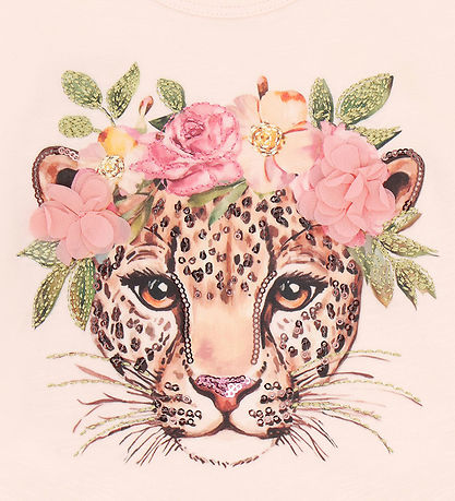 Hust and Claire T-shirt - Alma - Quartz m. Leopard