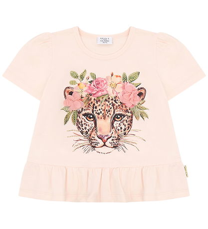 Hust and Claire T-shirt - Alma - Quartz m. Leopard