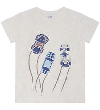 Hust and Claire T-shirt - Anton - Whisper Melange m. Racerbiler