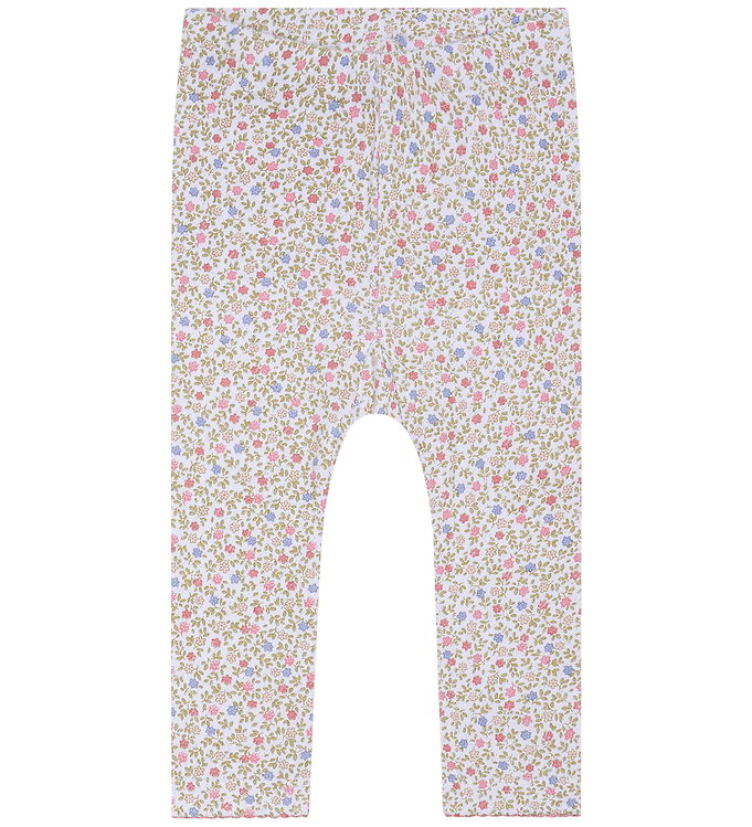 Hust and Claire Leggings - Laerke - Hvid m. Blomster