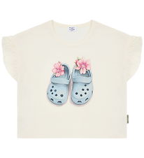 Hust and Claire T-shirt - Alma - Ivory m. Sandaler