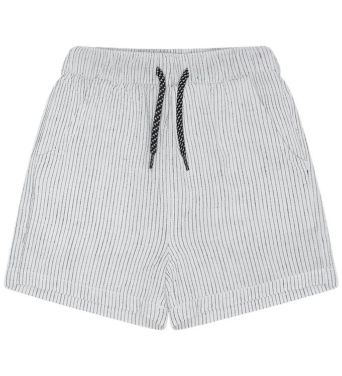 Hust and Claire Shorts - Bomuld/Hør - Hans - Snow White m. Strib