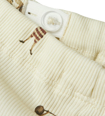 Lil' Atelier Bukser - Rib - NbmGavo - Turtledove/Strongman