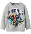 Name It Sweatshirt - NmmNoel Zootropolis - Grey Melange