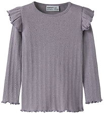 Name It Blouse - NmfBlitta - Lavender Gris/Mélange