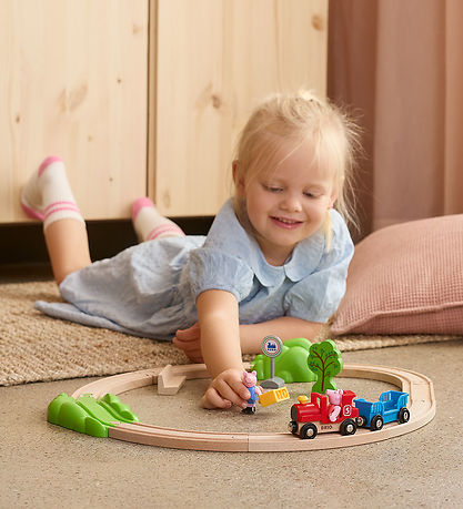 BRIO Togbanesæt - 18 Dele - Peppa Pig