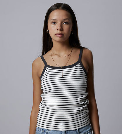 LMTD Top - Rib - NlfHinaja - White Alyssum/W. Pirate Black