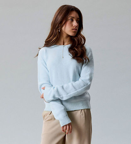 LMTD Bluse - NlfBynt - Strik - Ice Water