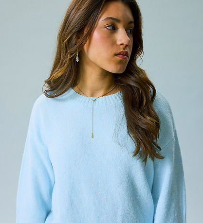 LMTD Bluse - Strikket - NlfBynt - Ice Water