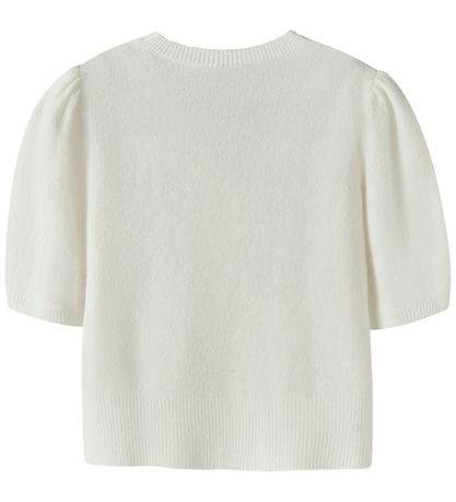 LMTD Bluse - NlfFlodet - Strik - White Alyssum