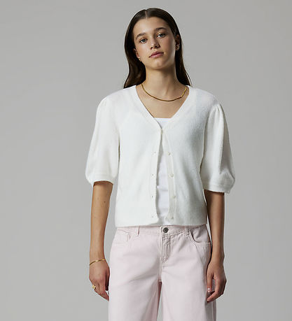 LMTD Bluse - NlfFlodet - Strik - White Alyssum