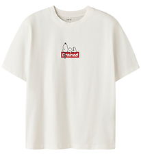 LMTD T-shirt - NlNaffy - White Alyssum