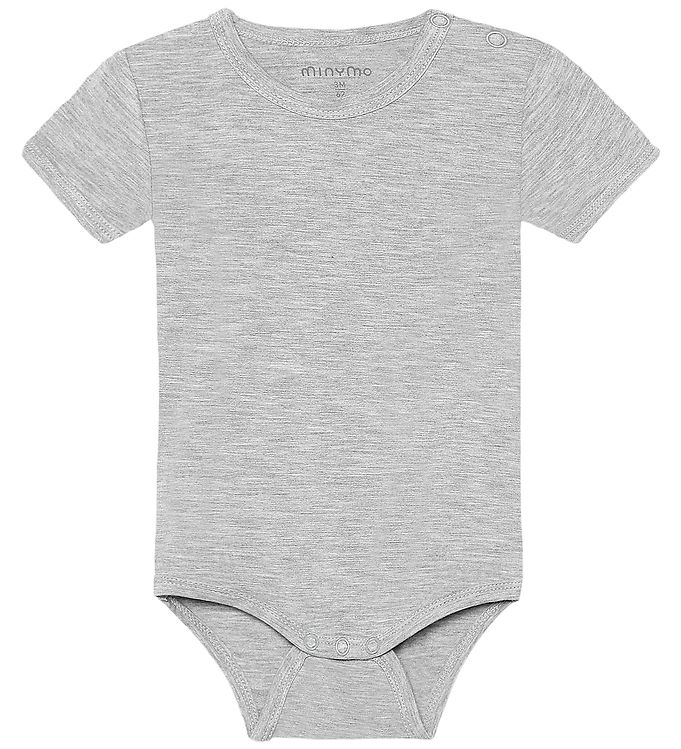 Minymo Body k/æ - Viskose - Grey Melange
