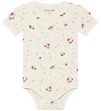 Minymo Body k/æ - Viskose - Peach Whip m. Blomster