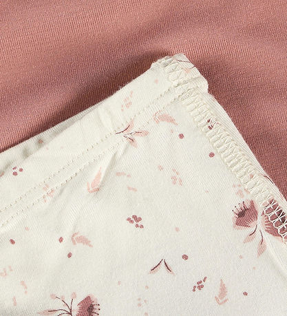 Minymo Hipsters - 2-pak - Viskose - Peach Whip m. Blomster